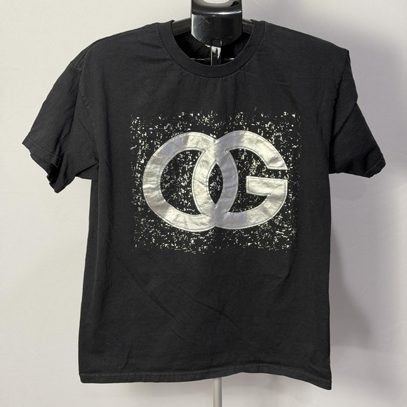 Alstyle Other - Alstyle Shirt Mens Large Black Heavyweight Metallic OG‎ Logo Streetwear Tee